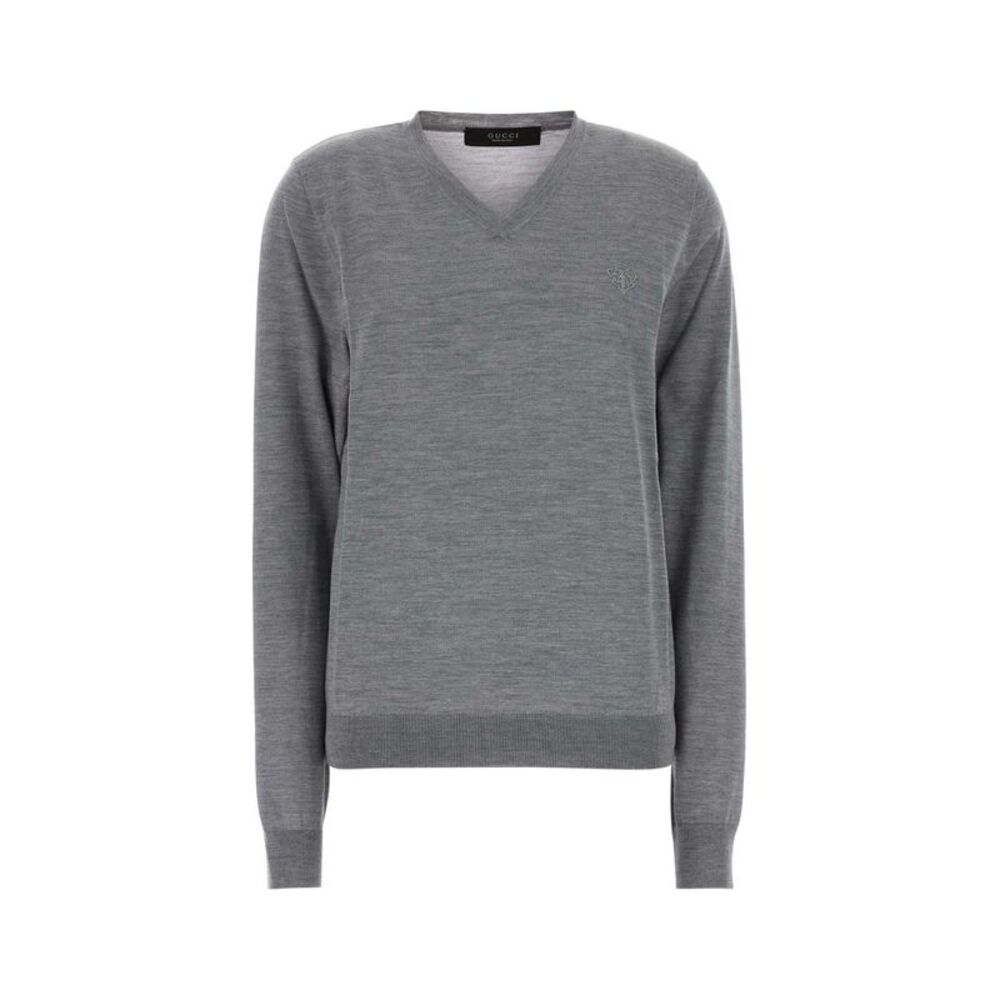Gucci Women Grey Wool Sweater